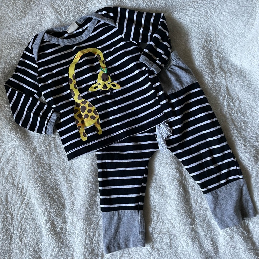 Eghunooy Baby Boy striped dress pant set
